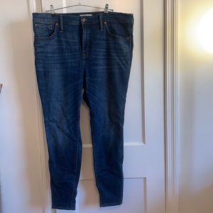 Madewell 10” High Rise Skinny Jeans - 34 - medium wash